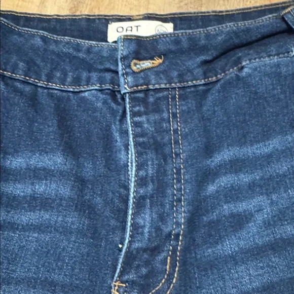 Wide-Leg Dark Blue Jeans - Picture 3 of 8